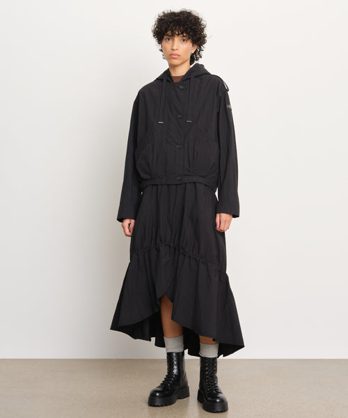 モデル身長176cm、着用サイズ2、着用カラーBLACK