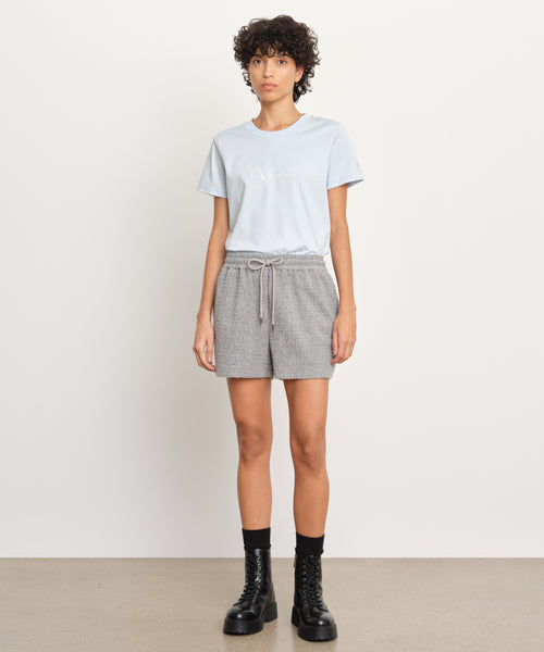 タトラス｜ダイヤ織りショートパンツ 杢グレー ジップポケット ドローコード CRANETTA クラネッタ | タトラス公式オンラインストア